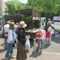 カフェスタイルの軽トラガーデン